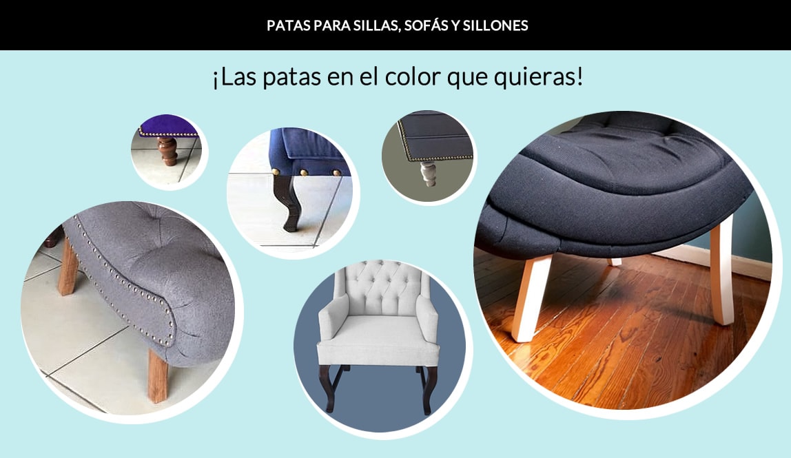 Patas para Sofás Sillones Sillas Makali